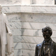 The statue of Davis as it stood in the Kentucky Capitol rotunda, removed in June 2020